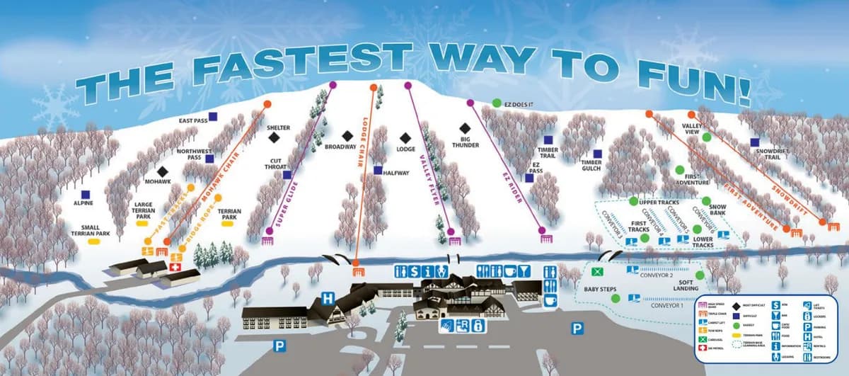 Alpine Valley Resort trail map