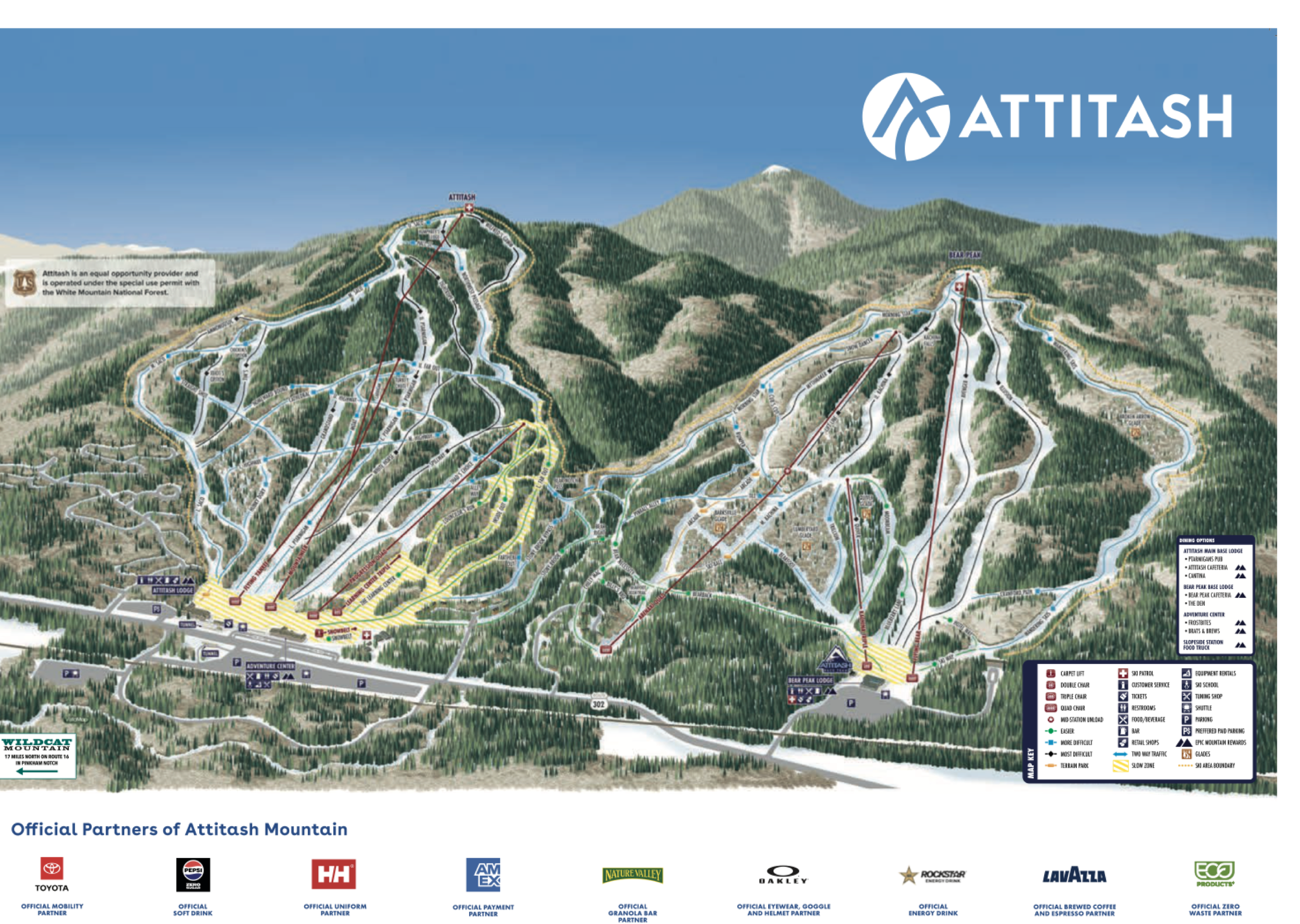 Attitash trail map 2025–26