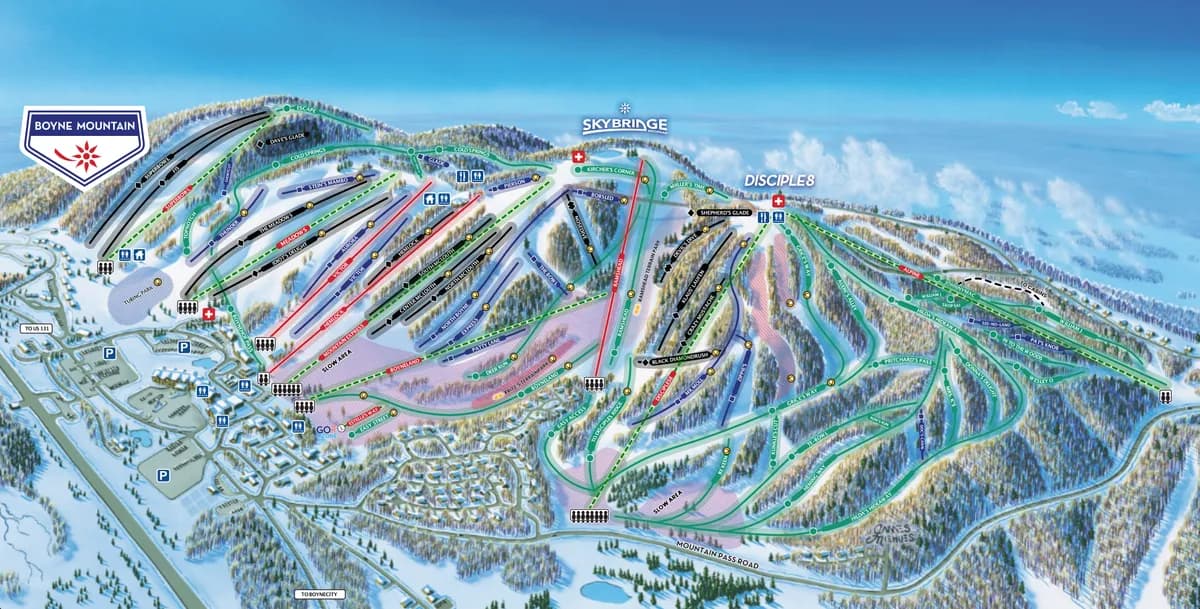 Boyne Mountain Resort trail map