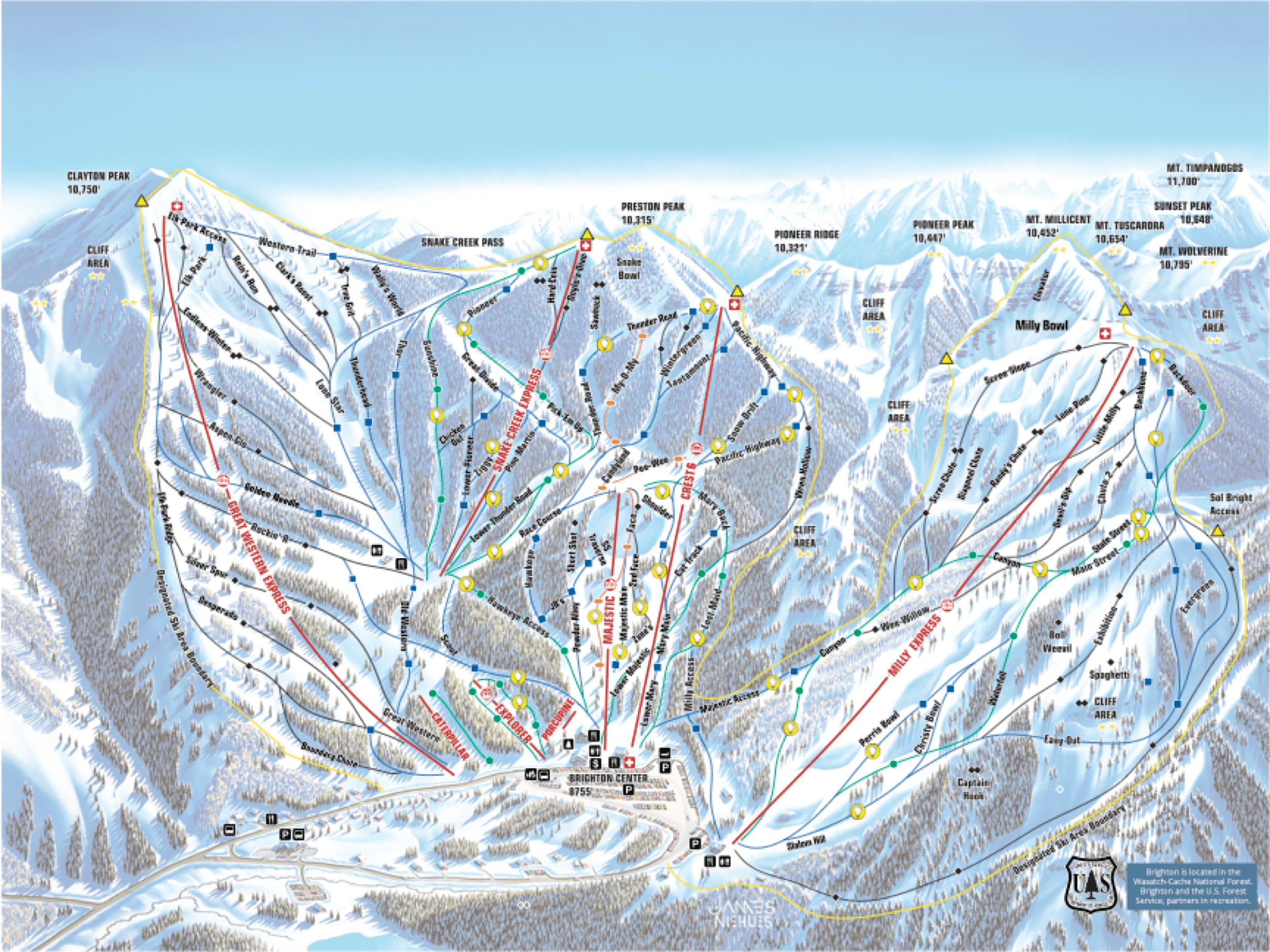 Brighton trail map