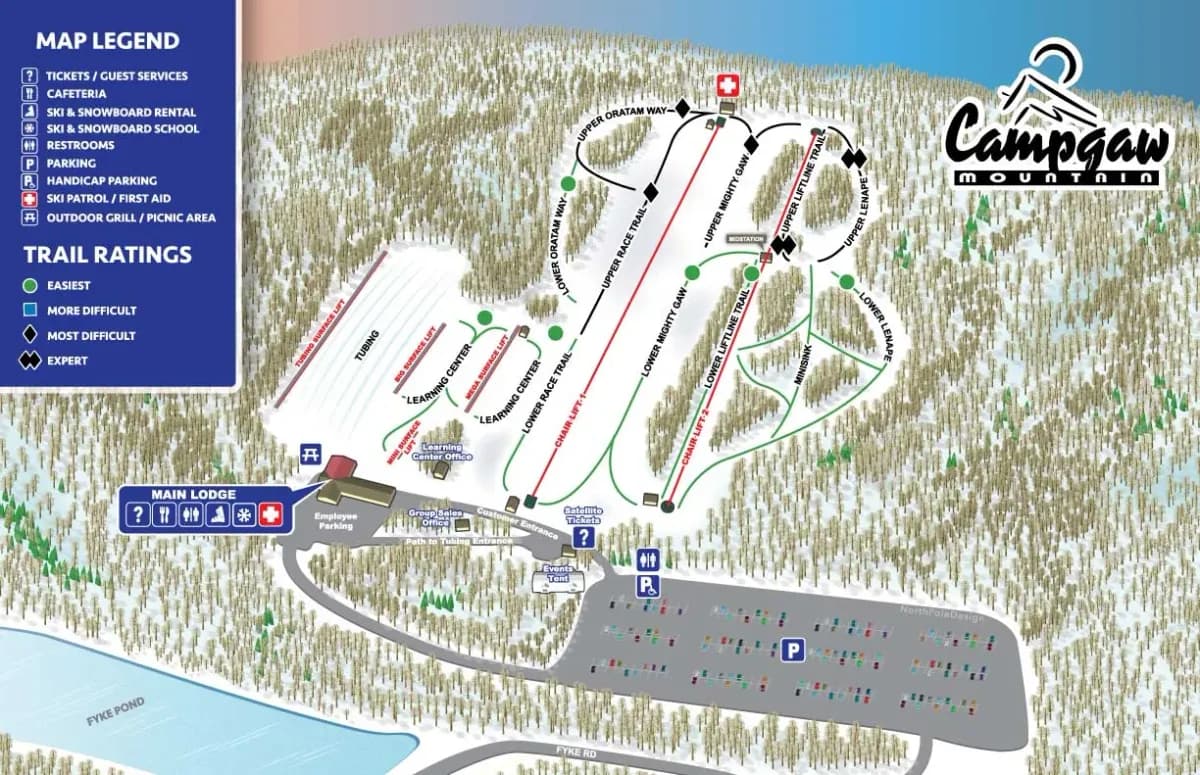 Campgaw Mountain trail map
