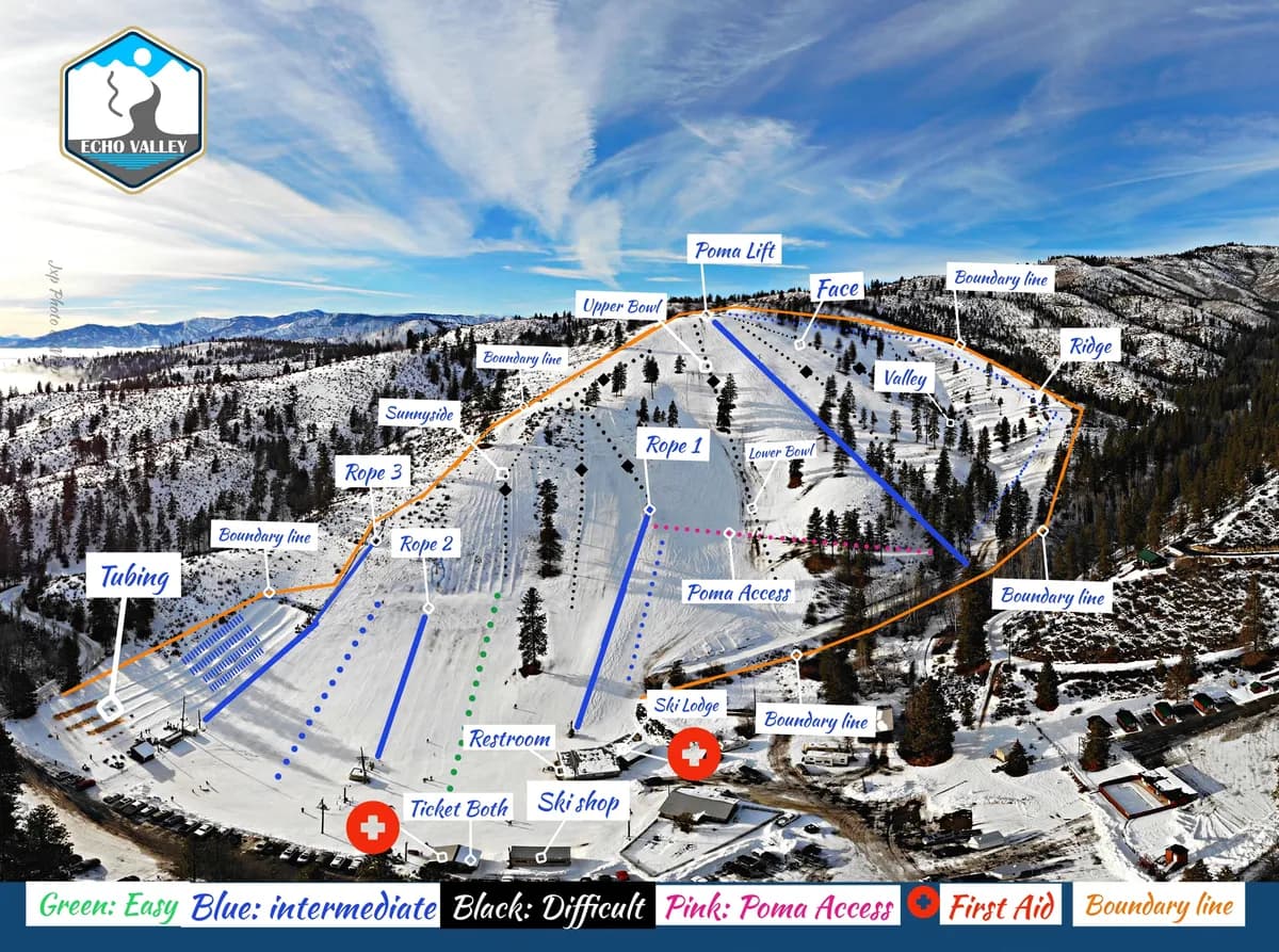 Echo Valley trail map
