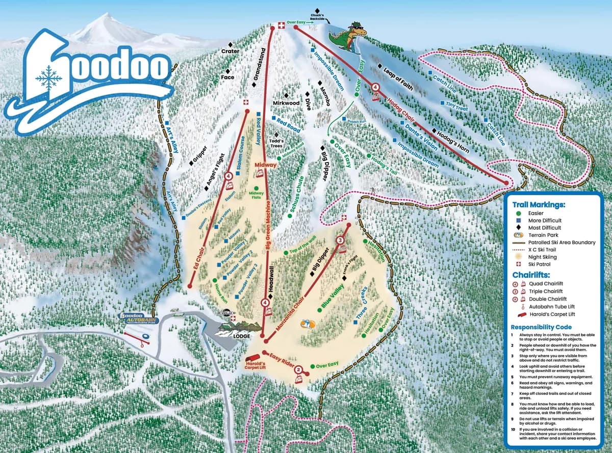 Hoodoo trail map