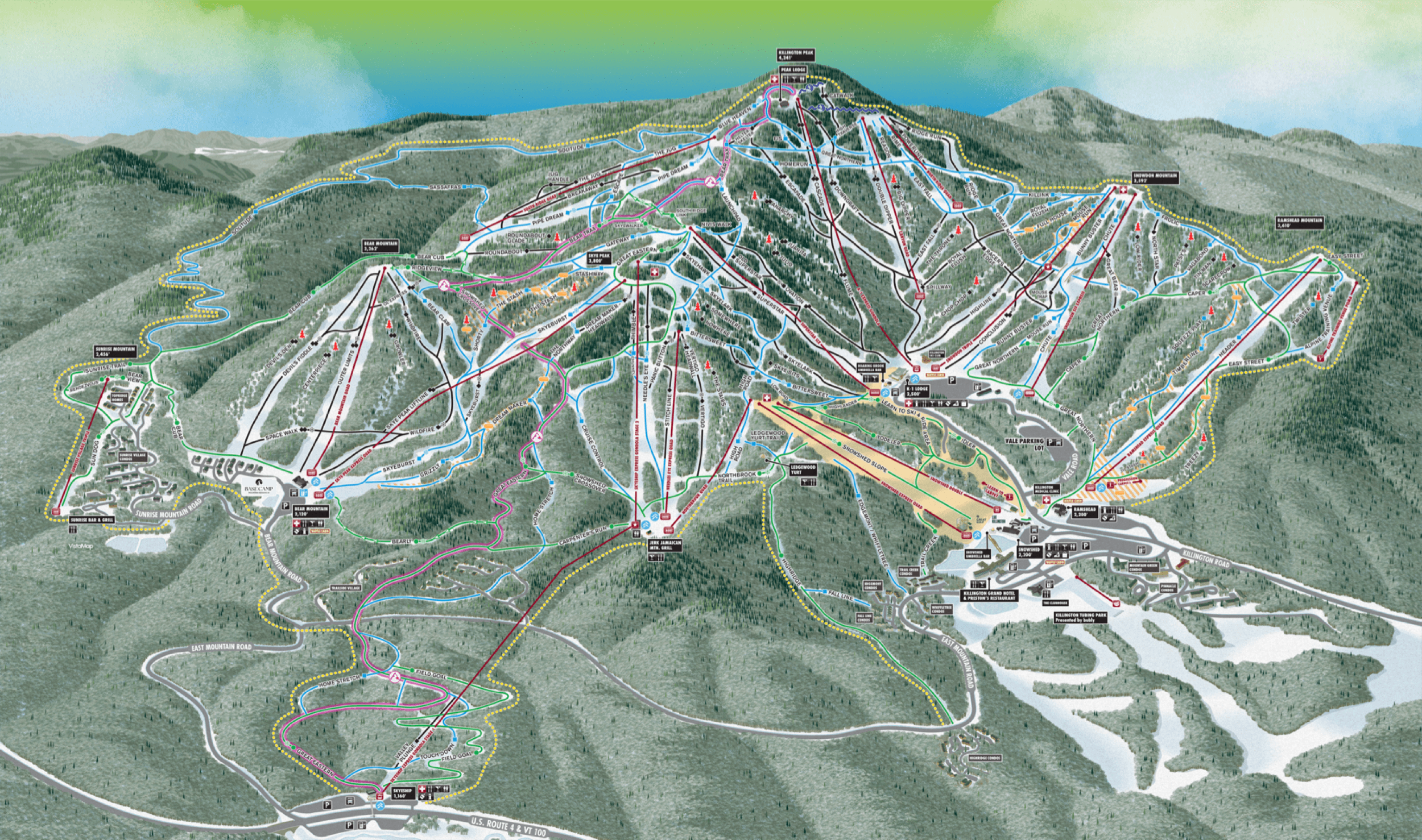 Killington trail map