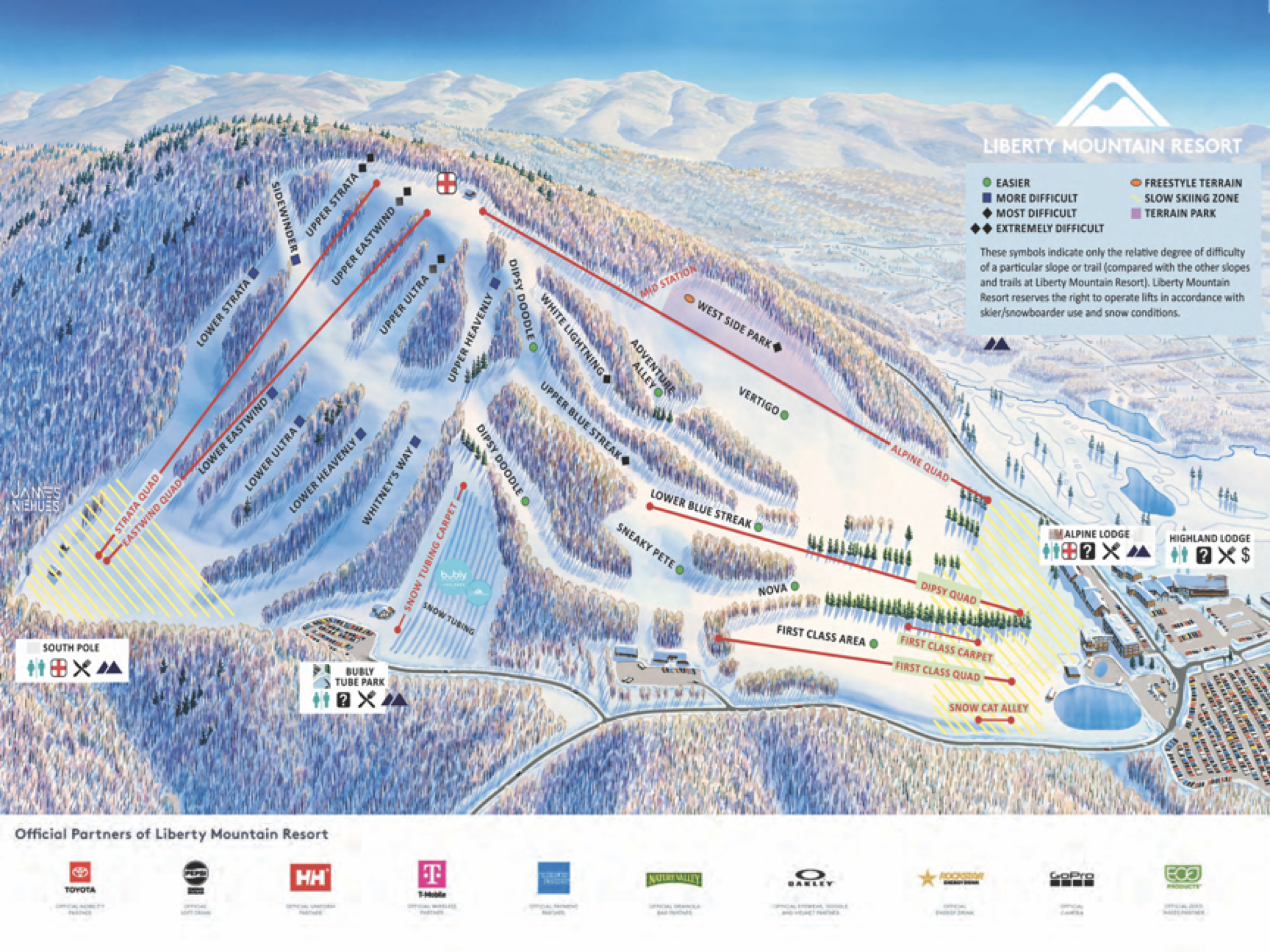 Liberty Mountain Resort trail map