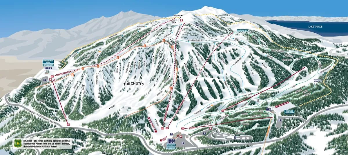 Mount Rose trail map