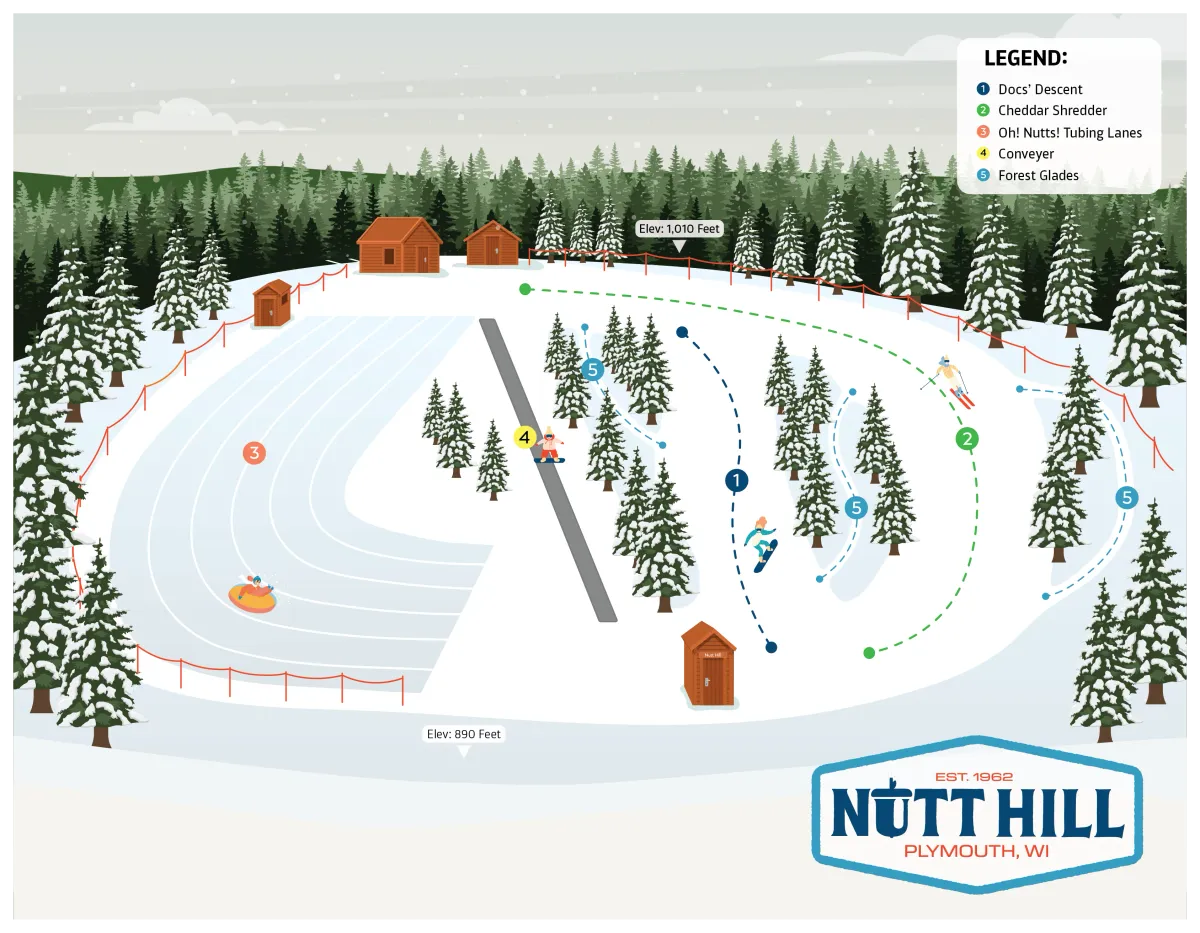 Nutt Hill trail map
