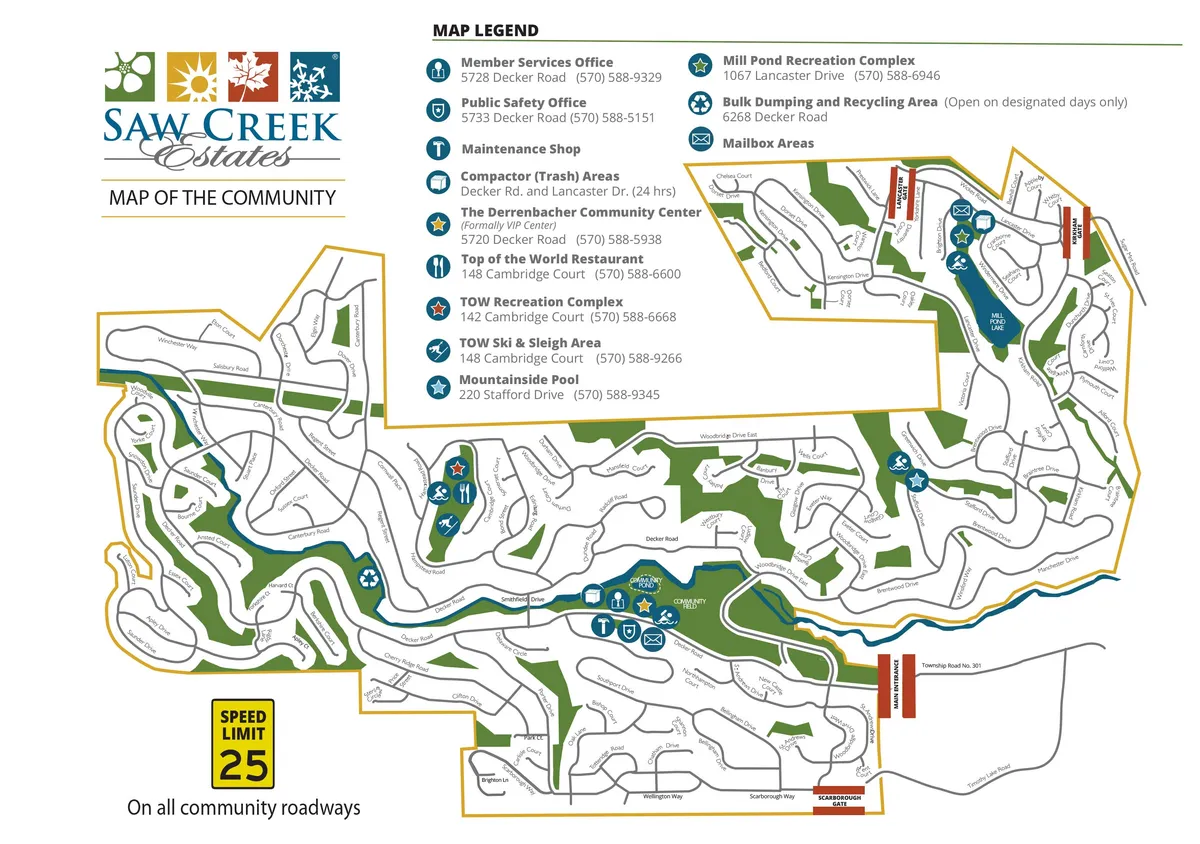 Saw Creek trail map 2026–27
