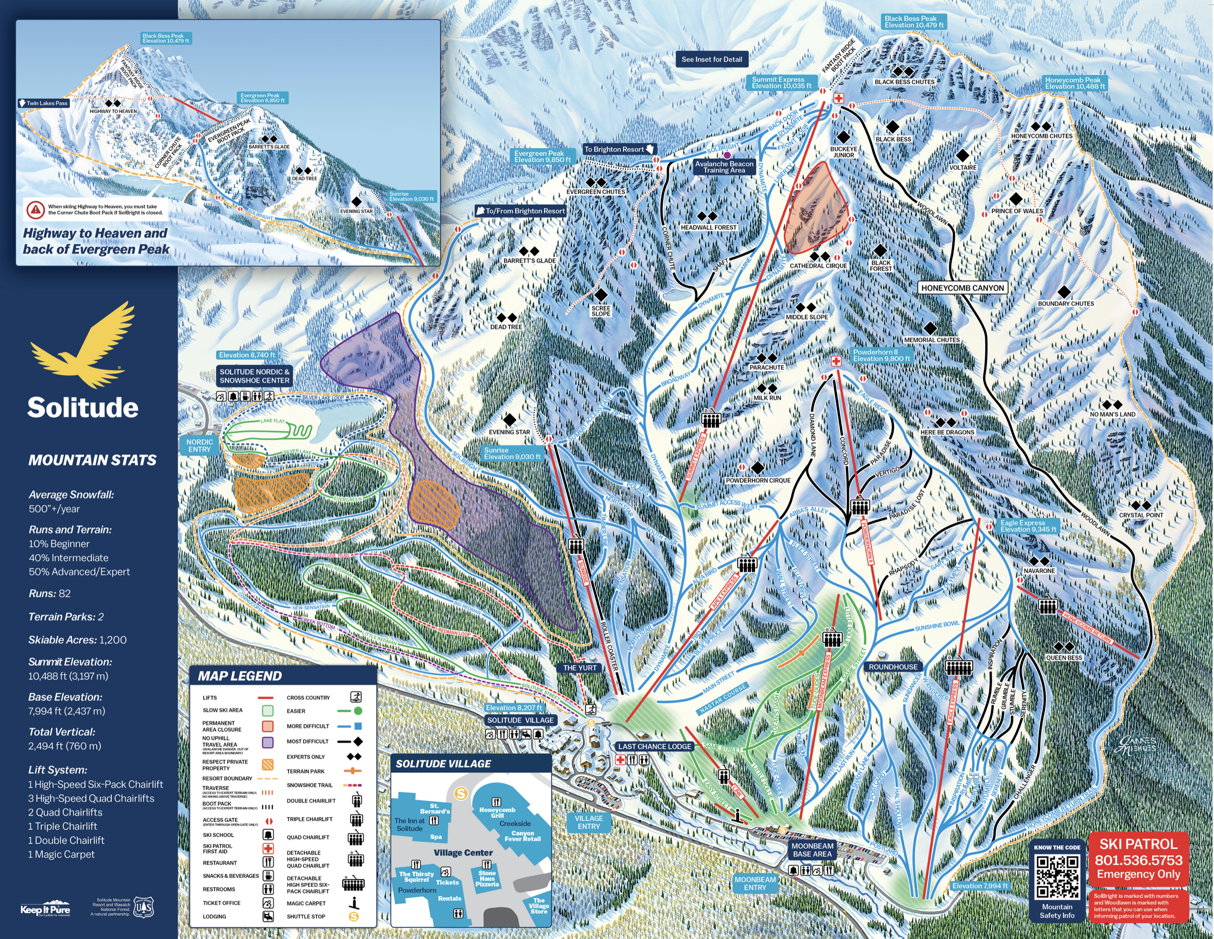 Solitude trail map