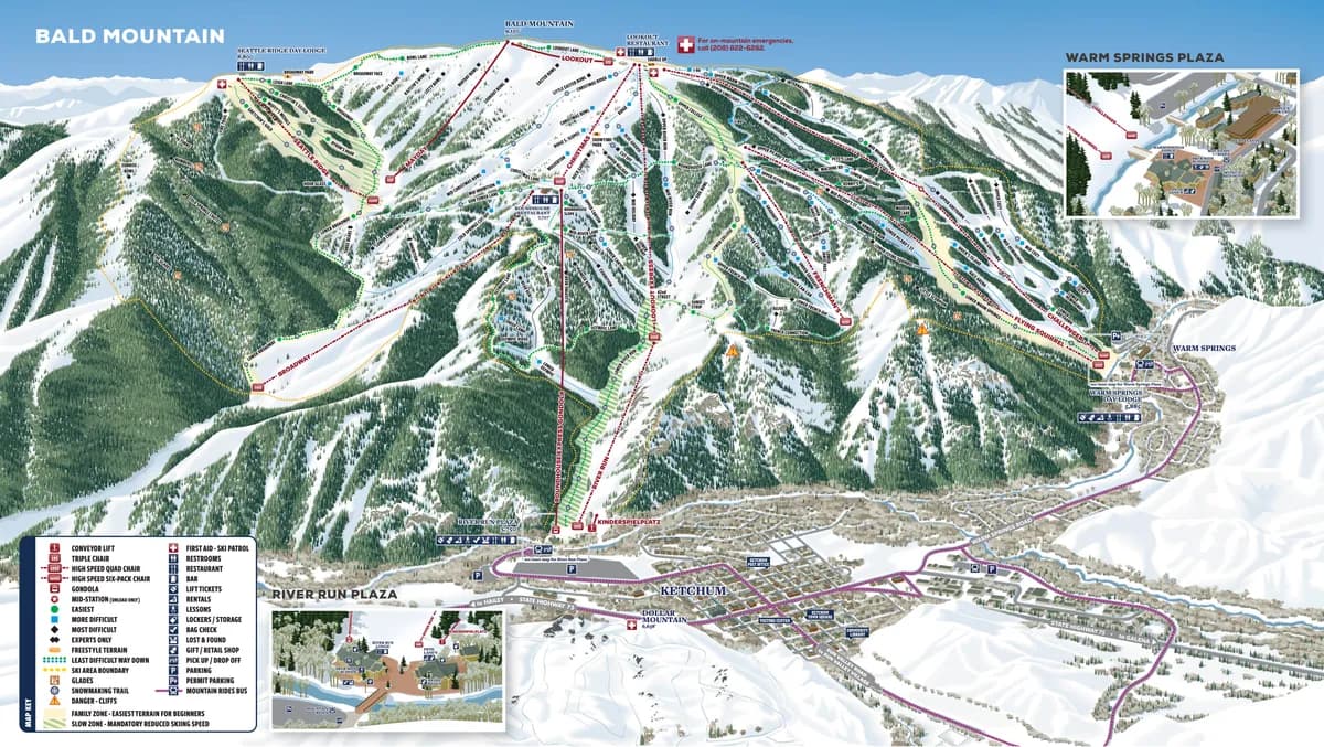 Sun Valley trail map 2025–26