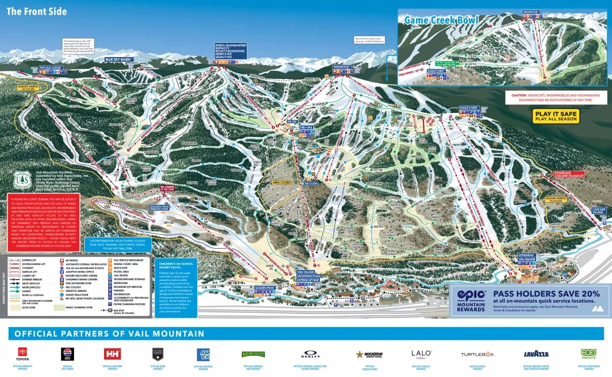 Vail trail map 2025–26