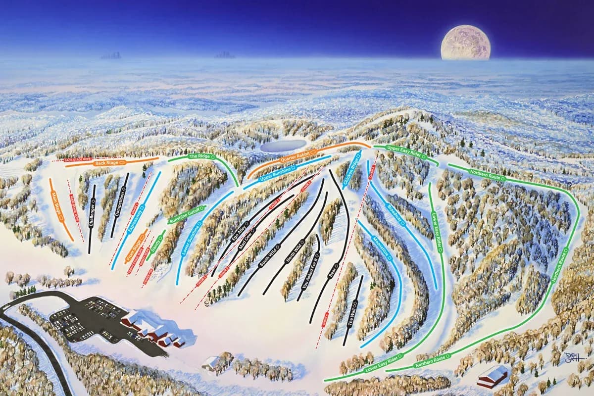 Wild Mountain trail map