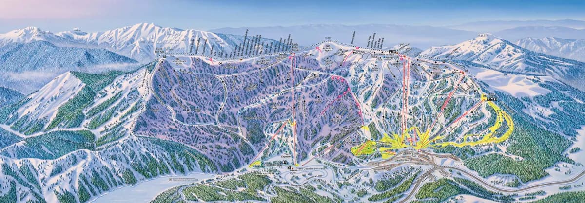 Wolf Creek ski area trail map 2026–27