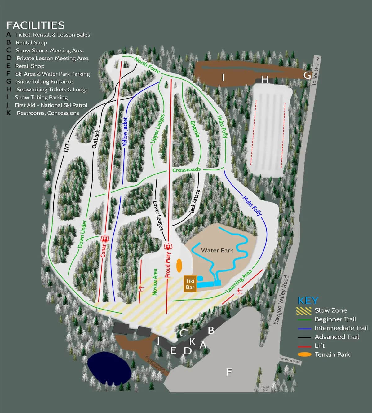 Yawgoo Valley trail map 2025–26